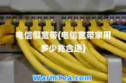 电信假宽带(电信宽带家用多少兆适)