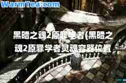 黑暗之魂2原罪学者(黑暗之魂2原罪学者灵魂容器位置)