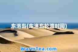 东洛岛(东洛岛轮渡时间)