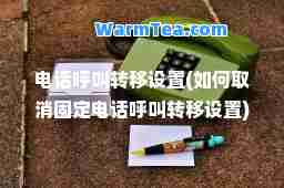电话呼叫转移设置(如何取消固定电话呼叫转移设置)