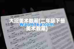 大班美术教案(二年级下册美术教案)