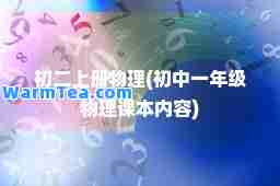 初二上册物理(初中一年级物理课本内容)