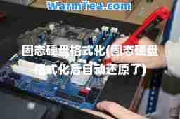 固态硬盘格式化(固态硬盘格式化后自动还原了)