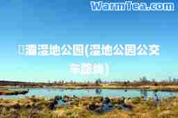 浐灞湿地公园(湿地公园公交车路线)
