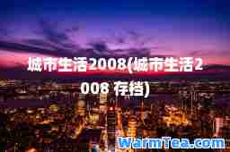 城市生活2008(城市生活2008 存档)