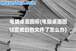 电脑桌面图标(电脑桌面图标变成白色文件了怎么办)