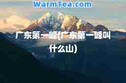 广东峰(广东峰叫什么山)