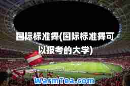 标准舞(标准舞可以报考的大学)
