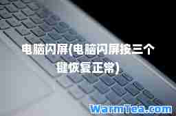 电脑闪屏(电脑闪屏按三个键恢复正常)