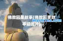 佛教因果故事(佛教因果故事动画片)