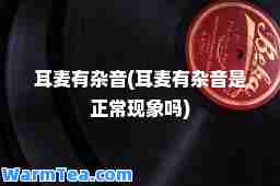 耳麦有杂音(耳麦有杂音是正常现象吗)