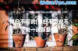 佛曰不可说(佛曰不可说不可说一说即是错)