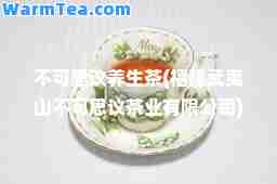 不可思议养生茶(福建武夷山不可思议茶业有限公司)