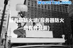 服务器防火墙(服务器防火墙有什么用)