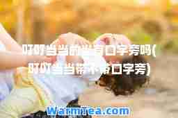 叮叮当当的当有口字旁吗(叮叮当当带不带口字旁)