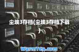 尘埃3存档(尘埃3存档下载)