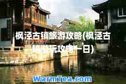 枫泾古镇旅游攻略(枫泾古镇游玩攻略一日)