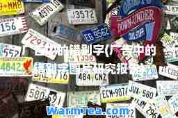 广告中的错别字(广告中的错别字图片研究报告)