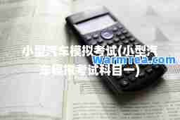 小型汽车模拟考试(小型汽车模拟考试科目一)