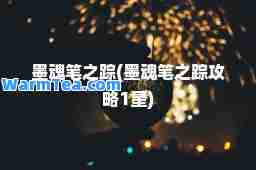墨魂笔之踪(墨魂笔之踪攻略1星)