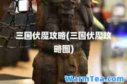 三国伏魔攻略(三国伏魔攻略图)