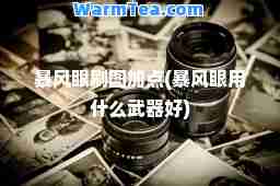 暴风眼刷图加点(暴风眼用什么武器好)