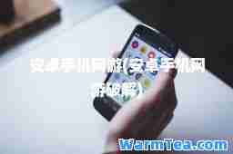 安卓手机网游(安卓手机网游破解)