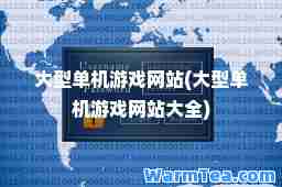大型单机游戏网站(大型单机游戏网站大全)