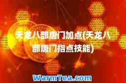 天龙八部唐门加点(天龙八部唐门指点技能)