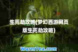 生死劫攻略(梦幻西游网页版生死劫攻略)