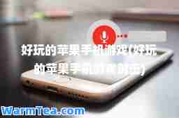 好玩的苹果手机游戏(好玩的苹果手机游戏射击)