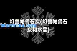 幻兽帕鲁石炭(幻兽帕鲁石炭和水晶)