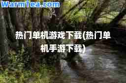热门单机游戏下载(热门单机手游下载)
