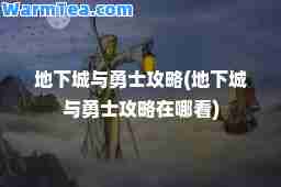 地下城与勇士攻略(地下城与勇士攻略在哪看)