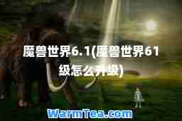 魔兽世界6.1(魔兽世界61级怎么升级)