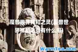 魔兽世界祥和之灵(魔兽世界祥和之灵有什么用)