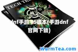 dnf手游 85版本(手游dnf官网下载)