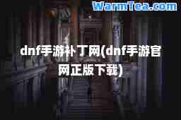 dnf手游补丁网(dnf手游官网正版下载)