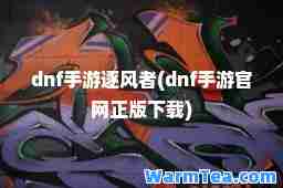 dnf手游逐风者(dnf手游官网正版下载)