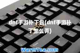 dnf手游补丁包(dnf手游补丁怎么弄)