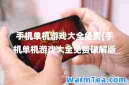 手机单机游戏大全免费(手机单机游戏大全免费破解版)