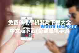 免费单机手机游戏下载大全中文版下载(免费单机手游网)