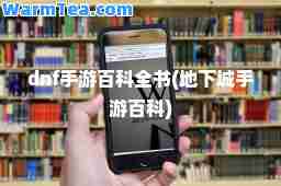 dnf手游百科全书(地下城手游百科)