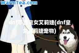 dnf手游皇女艾莉婕(dnf皇女艾莉婕宠物)
