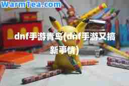 dnf手游青鸟(dnf手游又搞新事情)
