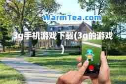 3g手机游戏下载(3g的游戏)
