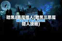 暗黑3恶魔猎人(暗黑三恶魔猎人攻略)