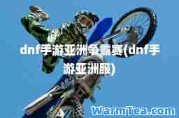 dnf手游亚洲争霸赛(dnf手游亚洲服)