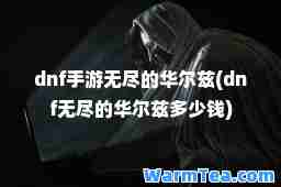 dnf手游无尽的华尔兹(dnf无尽的华尔兹多少钱)