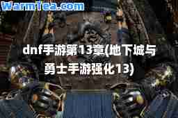 dnf手游第13章(地下城与勇士手游强化13)